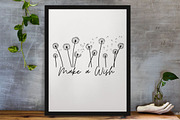 Dandelion Silhouette SVG, a Decorative Illustration by newminddesign (Thumbnail 3 of 3)