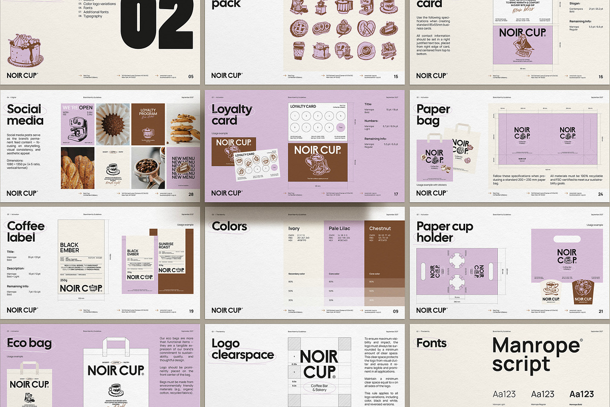 Cafe Brand Guidelines, a Presentation Template by iStar Design (Photo 13 of 16)