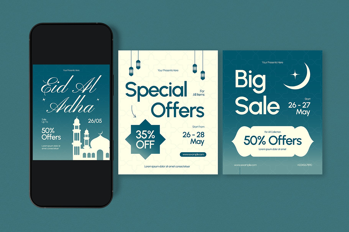 Eid Al Adha Sale Banner, a Social Media Template by graphicook (Photo 2 of 4)