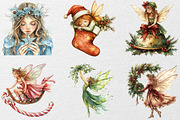 Fantasy Christmas Fairy Clipart, an Illustration by DreamCafeArt (Thumbnail 2 of 7)