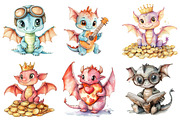 Colorful Baby Dragon PNG, an Illustration by SinaCreation (Thumbnail 4 of 5)