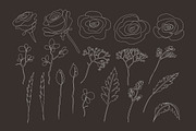 Dusty rose and herbs. Watercolor, an Illustration by Alena Kurian (Thumbnail 7 of 7)