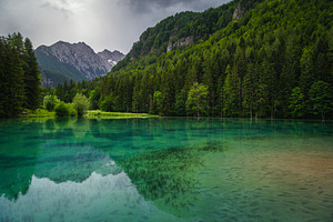 Summer scenery with mountain lake, a Nature Photo by Alpine Dreams