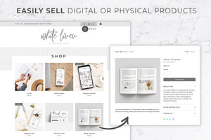 Wix Website Template White Linen