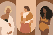 Mother's Love 2 Abstract Posters, an Animal Illustration by Miracles Everywhere (Thumbnail 2 of 10)