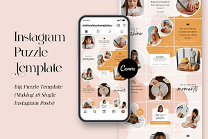 Instagram Puzzle Template in CANVA