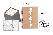Script Brushes for Illustrator, a Brush Add-On by Mazheika Store (Thumbnail 4 of 6)