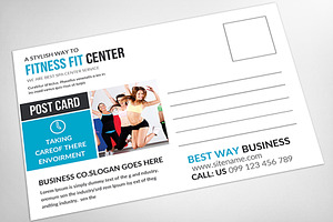 Fitness Salon Postcard