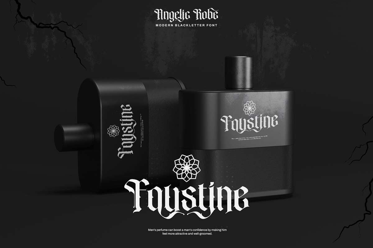 Angelic Robe - Blackletter Font, a Blackletter Font by Pixesia Studio (Photo 5 of 11)