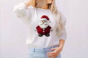 Crochet Yarn Christmas Santa Clipart, an Illustration by SVGArt (Thumbnail 5 of 8)