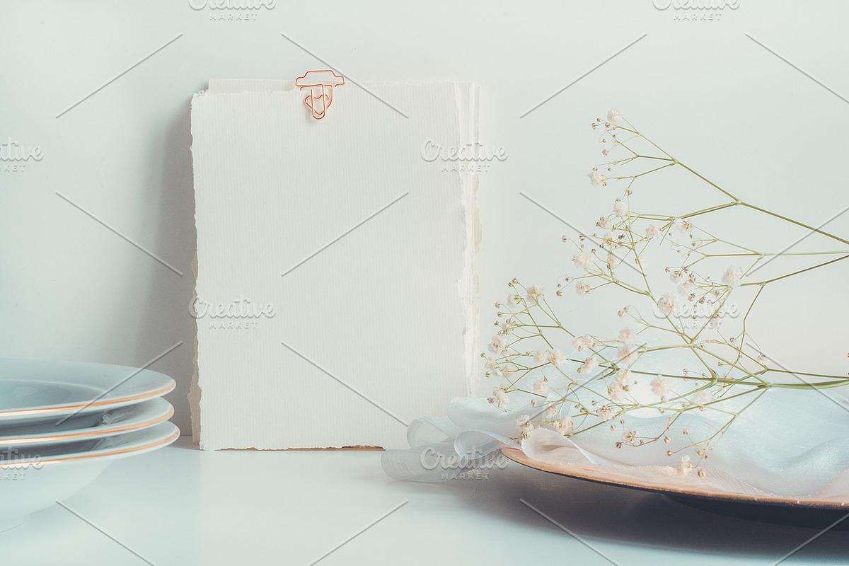 Wedding Cards Invitation Mockup, a Background Photo by Sound of Color (Photo 3 of 9)