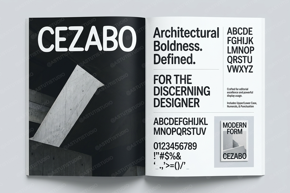 Cezabo | Elegant Serif Typeface, a Serif Font by Astuti Studio (Photo 5 of 18)