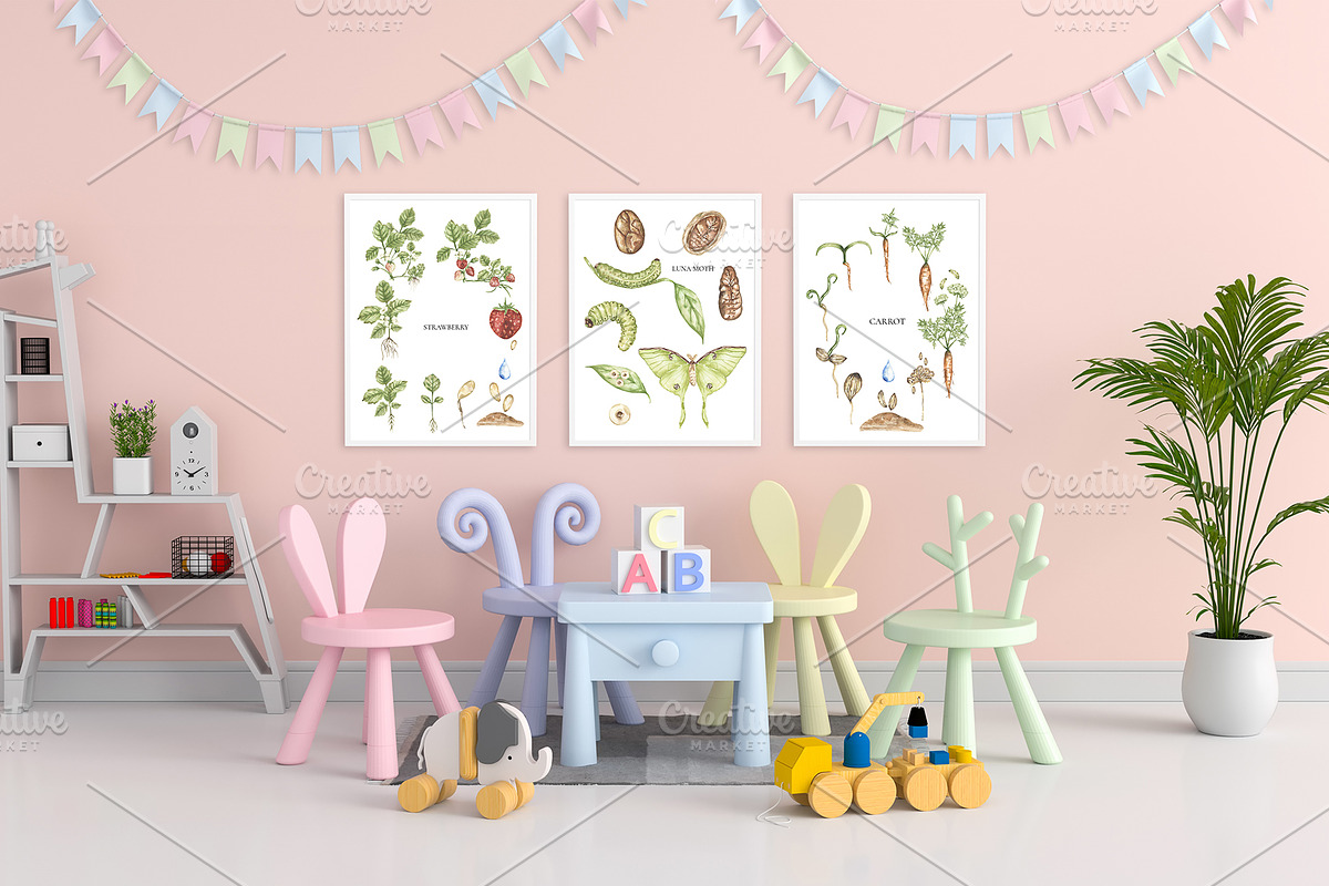 Watercolor Life Cycle Bundle 2, an Education Illustration by MayaNavits (Photo 3 of 14)
