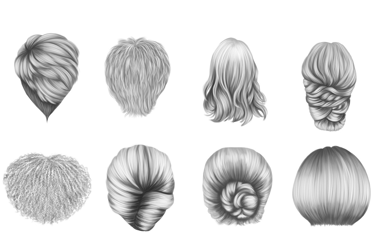 Natural hair clipart, an Illustration by Elenbushe (Photo 10 of 19)
