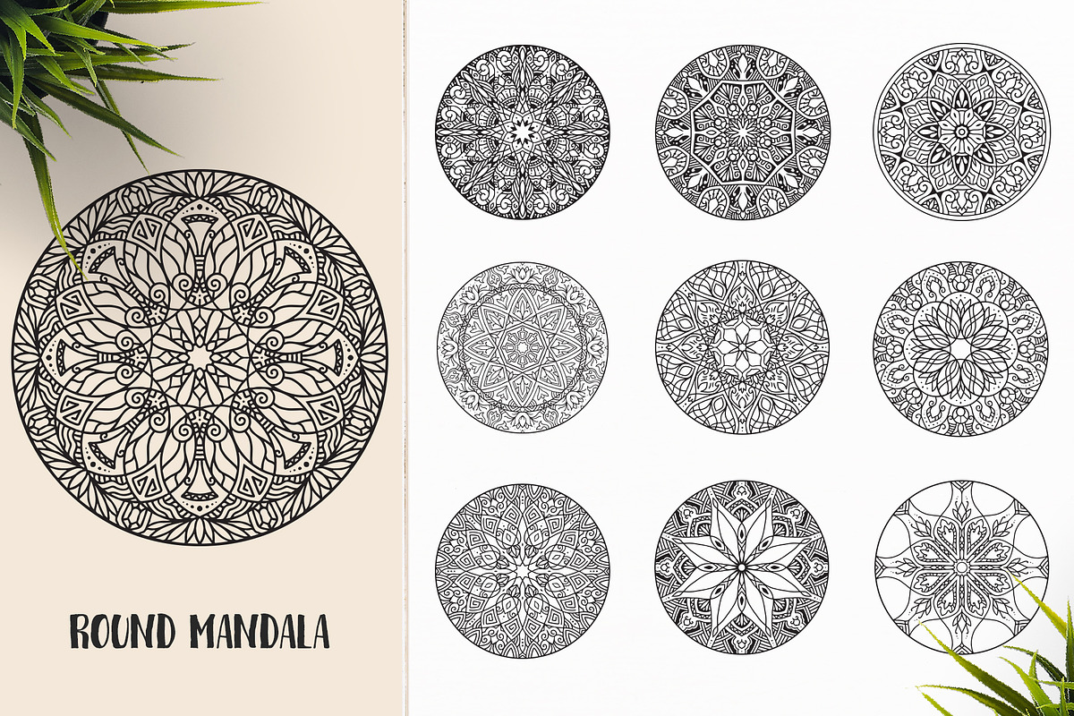 530 Vector Mandala Ornaments, an Animal Illustration by pixaroma (Photo 50 of 55)