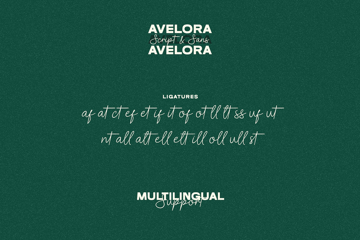 Avelora - Elegant Script & Sans Font, a Font by Hasbi Creative (Photo 11 of 11)