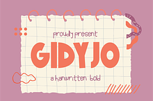 Gidyjo - Handwritten Bold
