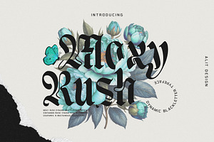 Moxy Rush Blackletter Typeface