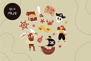 Cute vector pirate collection, a Graphic by My May Art (Thumbnail 6 of 9)