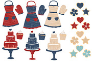 Americana Baking Clipart & Vectors, an Illustration by Amanda Ilkov (Thumbnail 2 of 4)