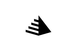 Pyramid Triangle Staircase Logo