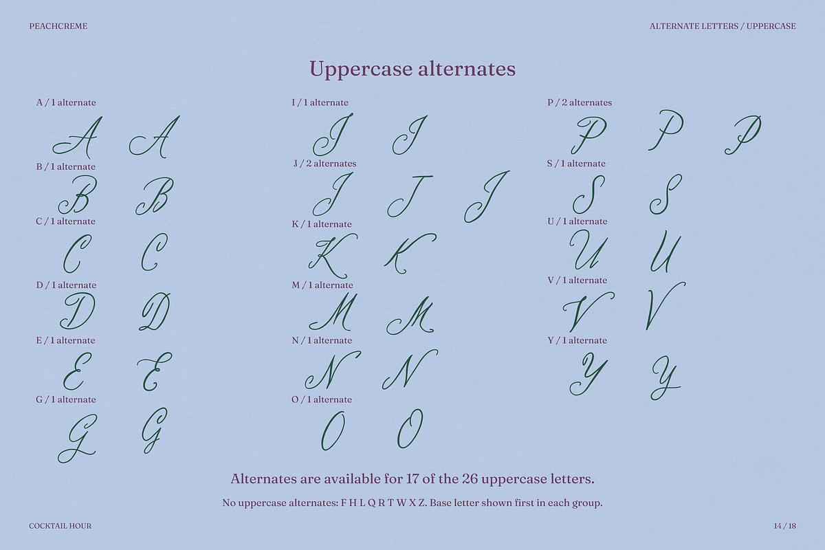 Cocktail Hour, a Handwritten Font by PeachCreme (Photo 14 of 18)