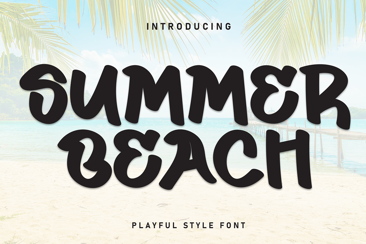 Summer Beach | Script Font, a Script Font by Scratchones (Photo 1 of 8)