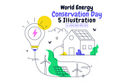 5 World Energy Conservation Day, a Technology Illustration by denayunebgt (Thumbnail 1 of 3)