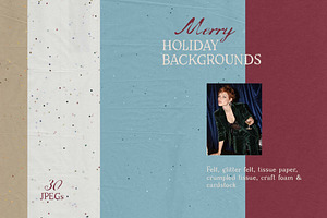 Merry Holiday Texture Backgrounds, a Background Graphic by DigARTbyHavroshka