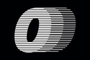 Number 0 speed motion lines logo, a Branding & Logo Template by Leksono (Thumbnail 1 of 2)