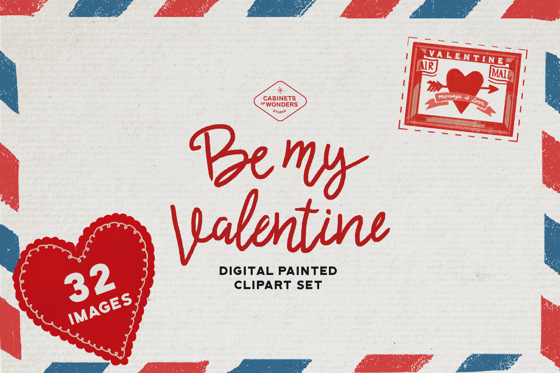 Be My Valentine clipart set | Illustrations ~ Creative Market