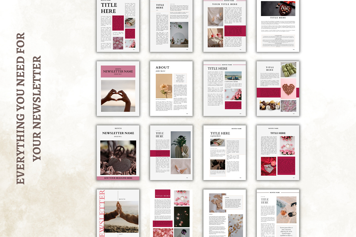 Minimalistic Newsletter Template, a Design Template by Digital By Nikoleta (Photo 18 of 22)