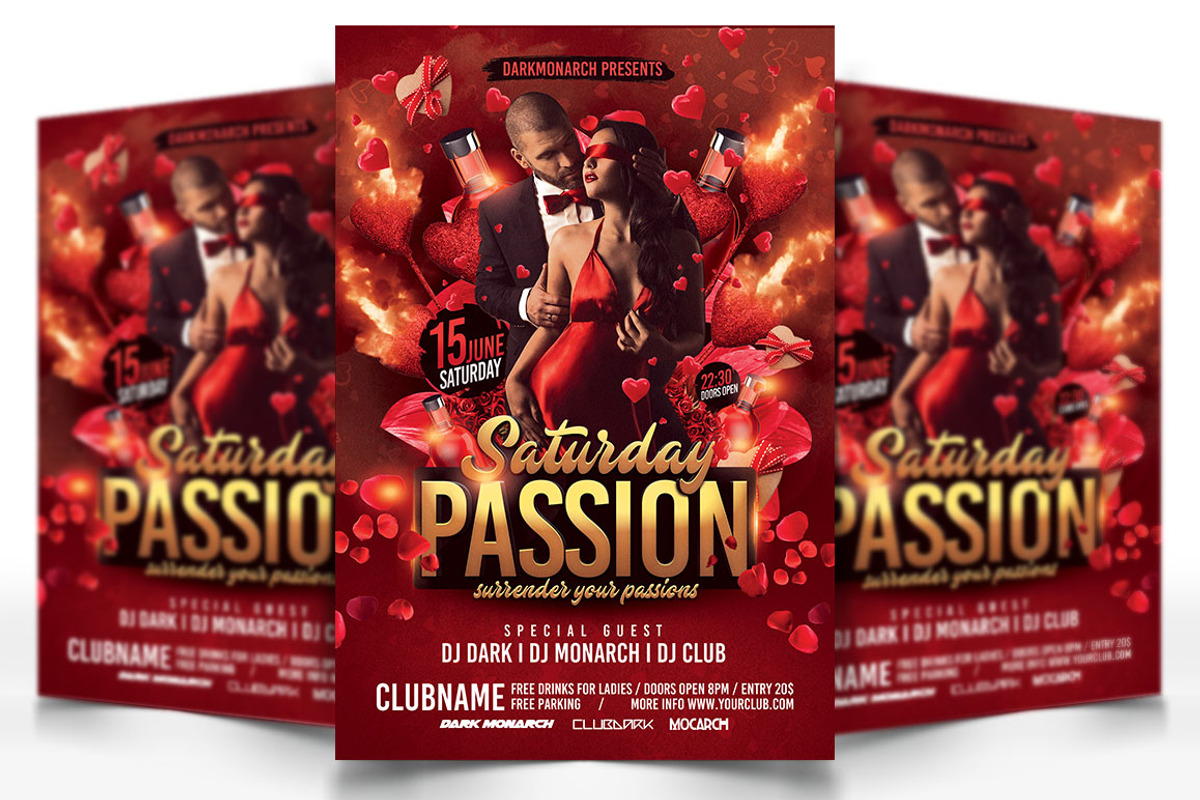 Saturday Passion, a Flyer Template by darkmonarch (Photo 1 of 3)