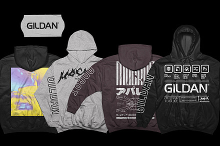 Hoodie Mockup - Gildan 18500