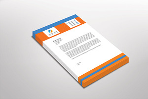 Orangian Letterhead Template