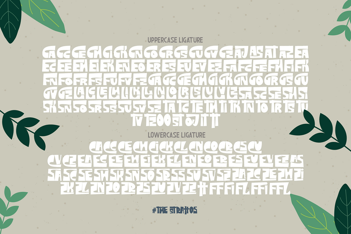 The Strattos - A Playful Font, a Font by madeDeduk (Photo 9 of 14)