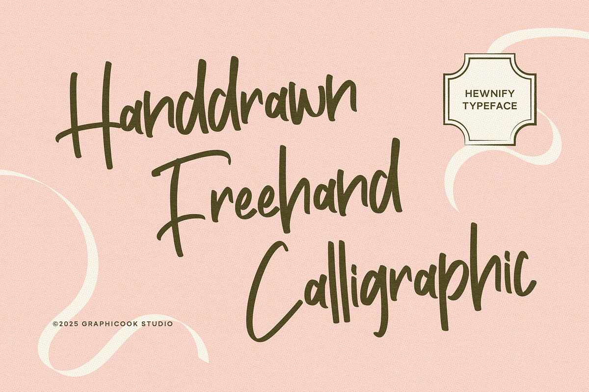 Hewnify, a Script Font by graphicook (Photo 2 of 10)