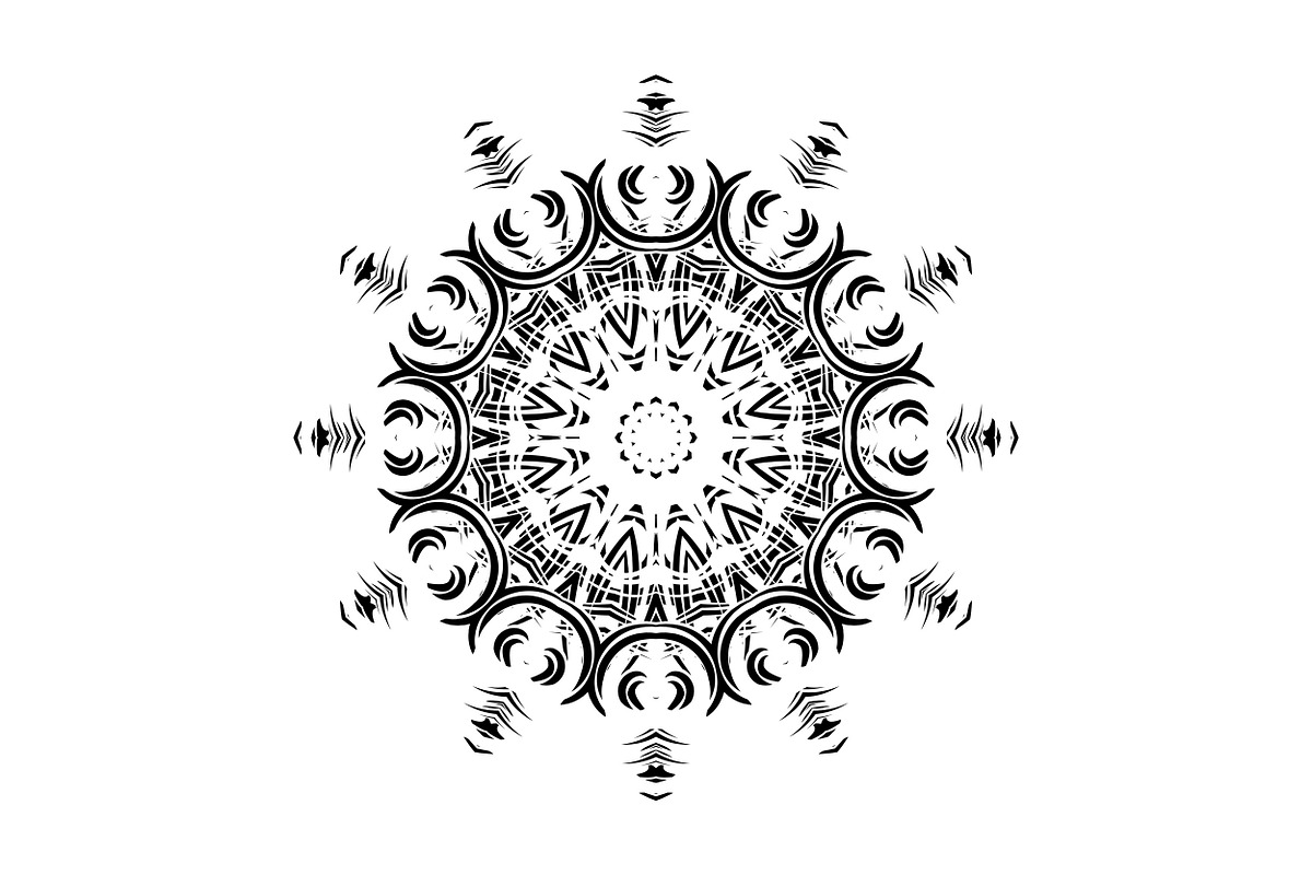 Modern Black and White Mandala Pack, a Decorative Illustration by NJ Himel (Photo 48 of 101)