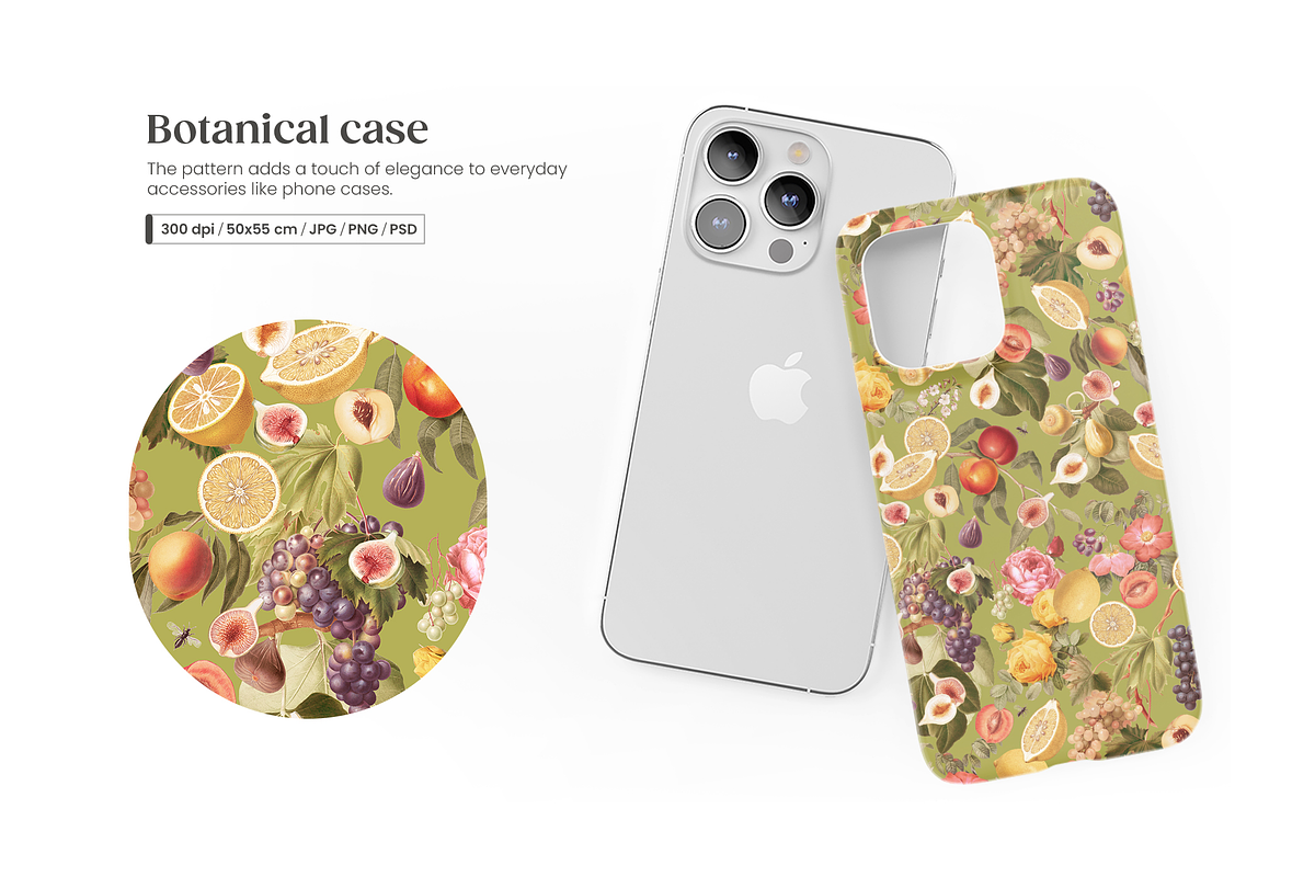 Summer Vintage Fruit Pattern, a Pattern Graphic by Yello_illustration (Photo 13 of 16)