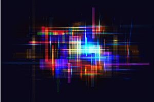 Vector background with light lens, an Illustration by Elegant Solution