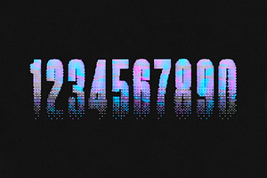 BITMAP TYPE - RETRO VHS TYPEFACE