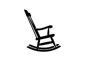 Rocking Chair Silhouette Bundle, an Illustration by Designs_River (Thumbnail 4 of 51)