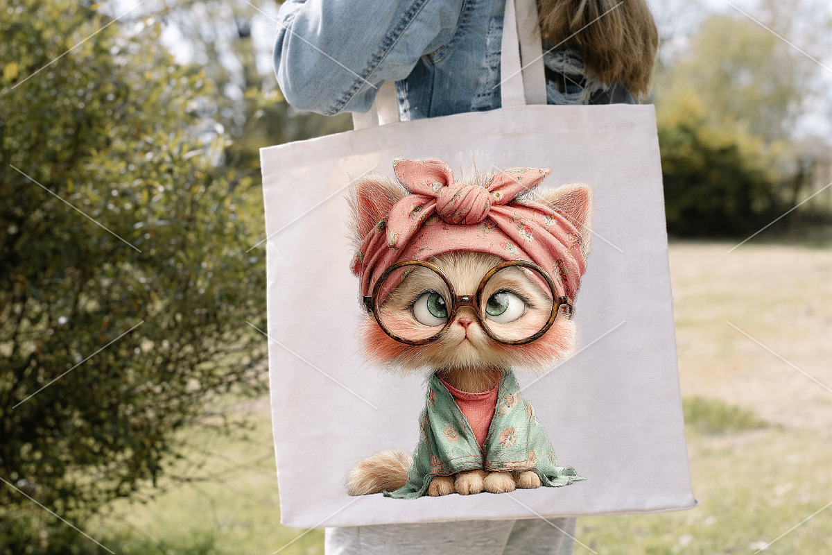 Quirky Cat Mom Retro Glasses Clipart, a Seasonal Illustration by Canvas Craft (Photo 7 of 7)