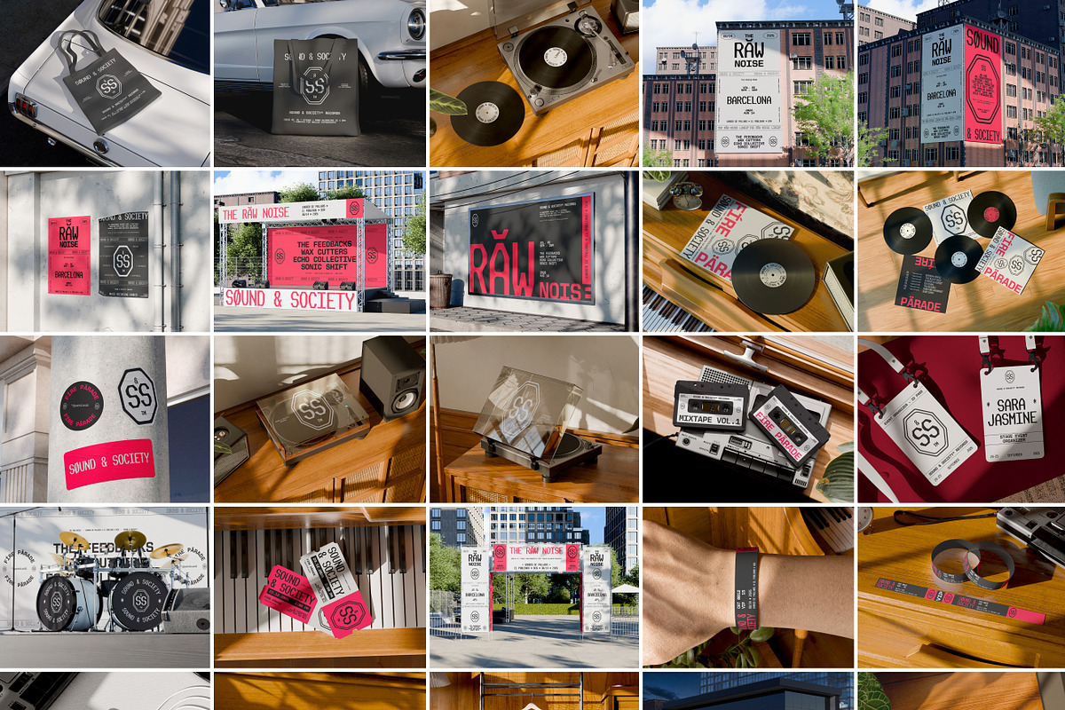 Music Festival & Music Album Mockups, an Advertising Mockup by Vitora Mockup (Photo 2 of 12)