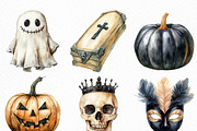 Beige & Black Halloween Clipart, an Illustration by Craft Nest (Thumbnail 2 of 6)