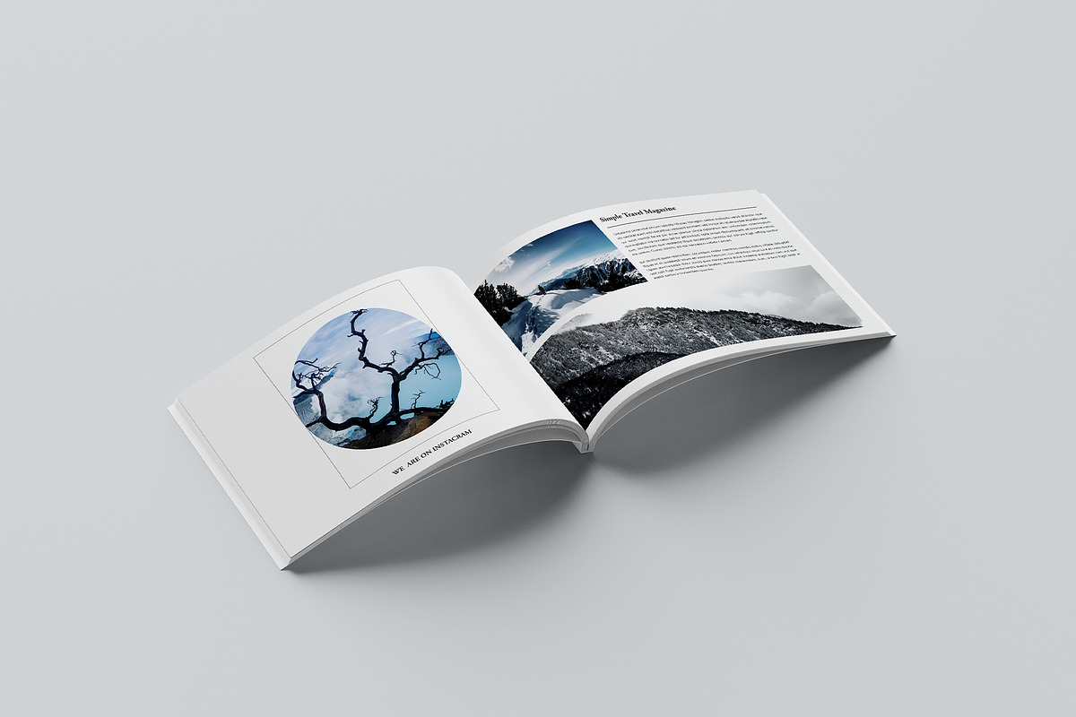 Travel Magazine Template Landscape, a Magazine Template by GoldenGrid Studio (Photo 3 of 10)