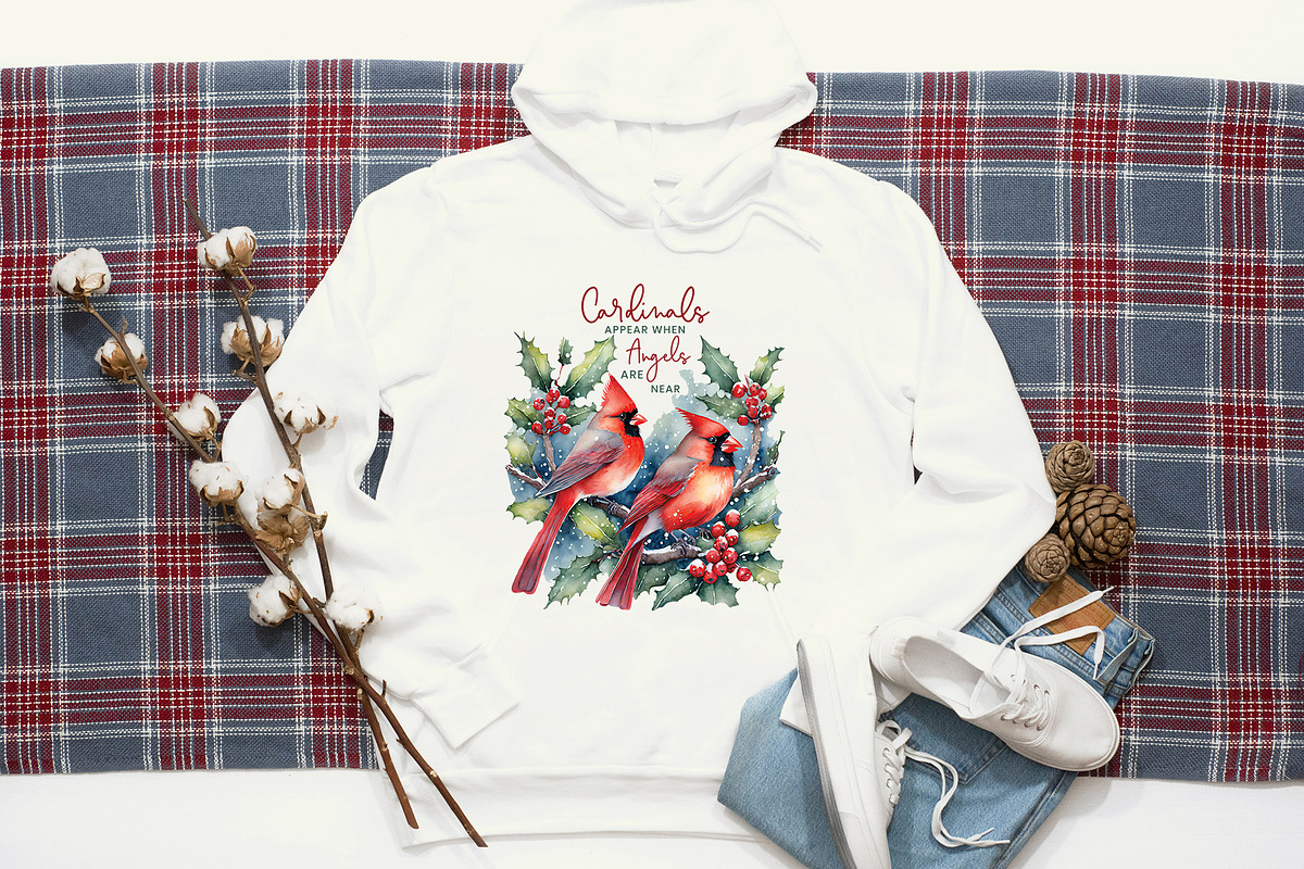 Cardinal Christmas PNG Bundle, a Graphic by CraftlabSVG (Photo 6 of 15)