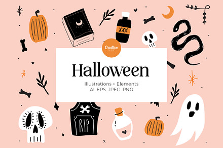 Hand Drawn Halloween Bundle