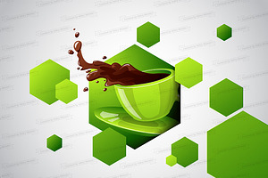 Cup Of Coffee Print Design