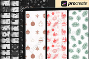 150Procreate Christmas Pattern Brush, a Brush Add-On by DrawingStoryShop (Thumbnail 4 of 6)